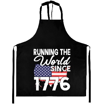 Discover Running The World Since 1776 Aprons