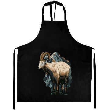 Discover a mountain goat lives in the mountains Aprons