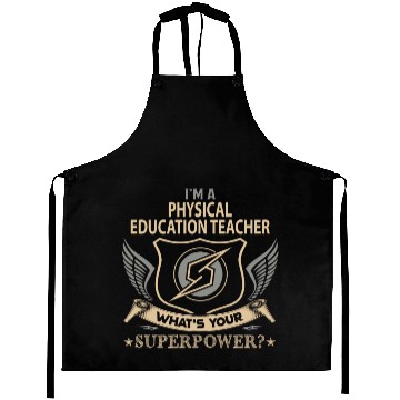 Discover Physical Education Teacher Aprons - Superpower Jo