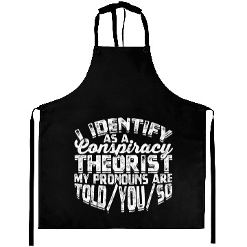 Discover Conspiracy Theorist Theory Science Fiction Aprons