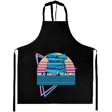 Discover Funny Book Reader Bookworm Aprons