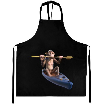 Discover Monkey in a kayak Aprons