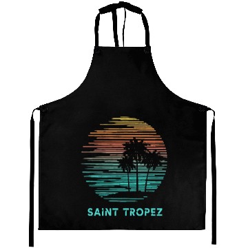 Discover Saint Tropez Cool Souvenir Vacation Artistic Aprons