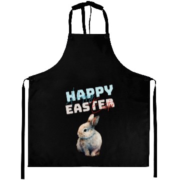 Discover Funny Cute Happy Easter Bunny Aprons