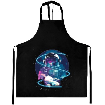 Discover Galaxy Astronaut Full Moon Astronomy Space Science Aprons