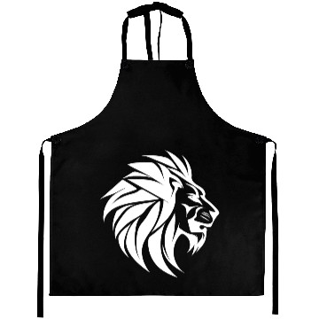 Discover Large Lion Head With Mane Tattoo Style Aprons