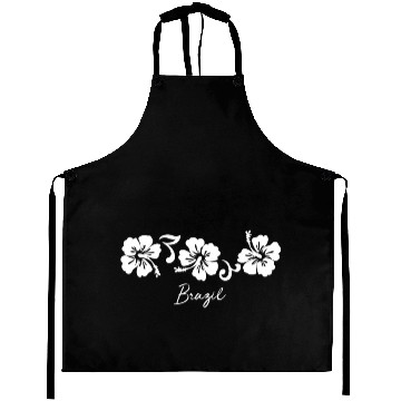 Discover Brazil Hibiscus Flower Aprons