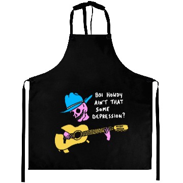 Discover Boi Howdy Ain't That Some Depression? Apparel Aprons