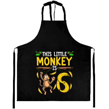 Discover Monkey Birthday 6th Monkey Theme Party Kids Aprons