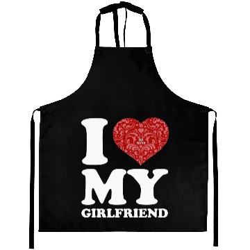 Discover i love my girlfriend Aprons