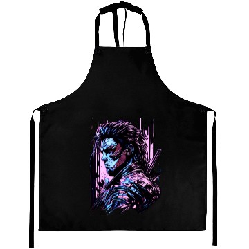 Discover Samurai Warrior Japan Japanese Katana Manga warrio Aprons