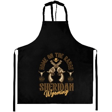 Discover Sheridan Wyoming wild west town Aprons