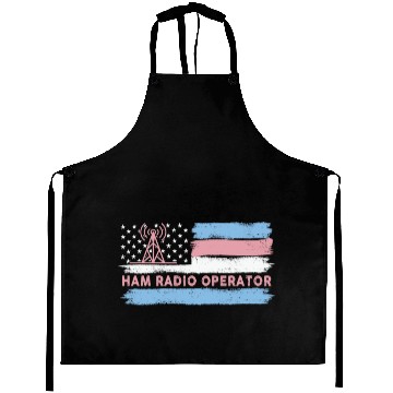 Discover Ham Radio Operator US Flag Aprons