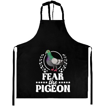 Discover Fear The Pigeon Pigeon Racing Lover Birdwatching Aprons
