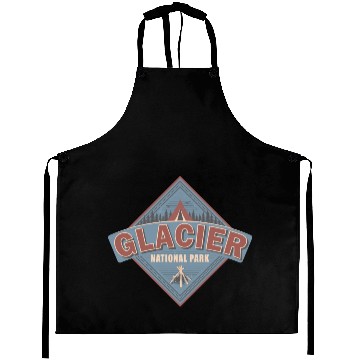 Discover Glacier National Park Montana Vintage US Camping Aprons