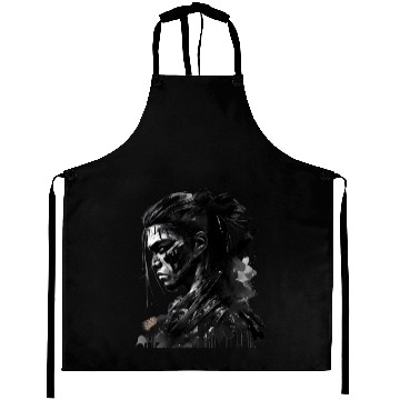 Discover Hard Face Samurai Ink Arts Aprons