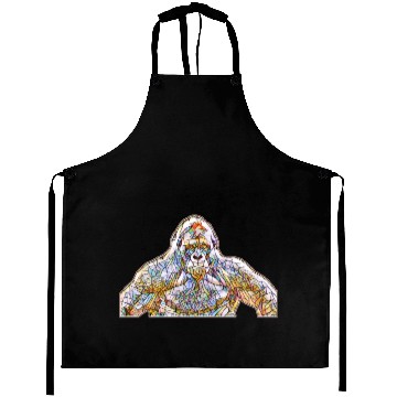 Discover SILVERBACK STAINED GLASS GORILLA DESIGN Aprons