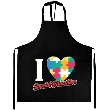 Discover I Love Special Education Sped Teacher Awareness Aprons
