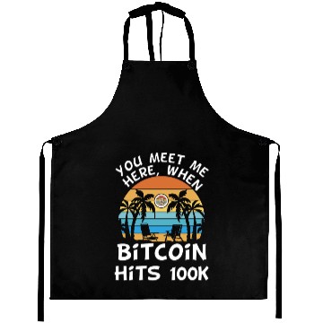 Discover Bitcoin goes to moon Aprons
