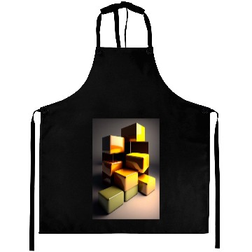 Discover Gold Cubes Aprons