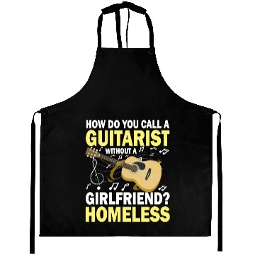 Discover Guitarist Without A Girlfriend Homeless Aprons