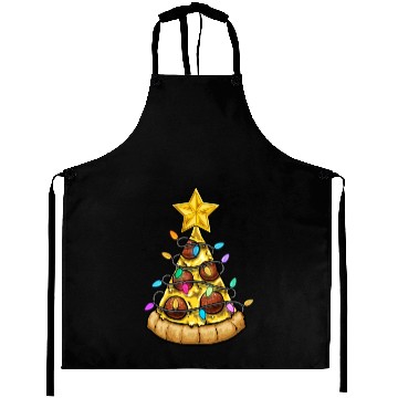 Discover Christmas Pizza Christmas Light Aprons