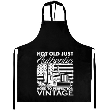 Discover Truck Driver Us Flag Old Man Trucker Aprons