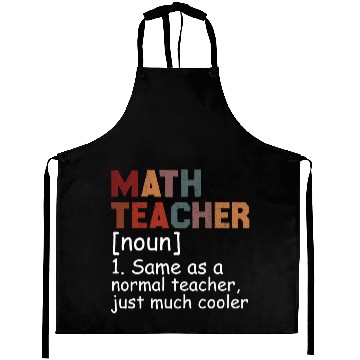 Discover Math Teacher Definition Cool Back To School Aprons