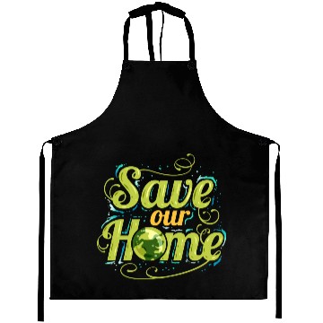 Discover Logo Save Our Home For Earth Day Aprons