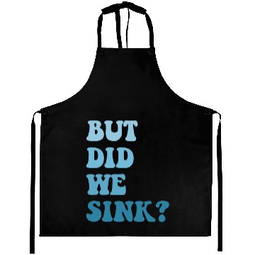 Discover But Did We Sink Vintage Flatboat Pontoon Captain Aprons
