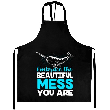 Discover Inspirational Animal Quote Sea Creature Narwhal Aprons