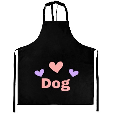 Discover Dog Love, girlfriend, boyfriend Aprons