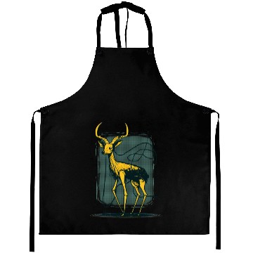 Discover Yellow Deer 2 Aprons