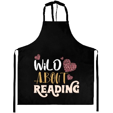 Discover Wild About Reading Leopard Print Book Lover Aprons