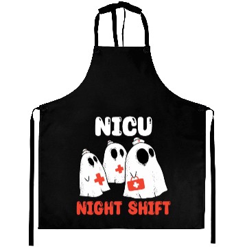 Discover NICU Night Shift Spooky Halloween Aprons