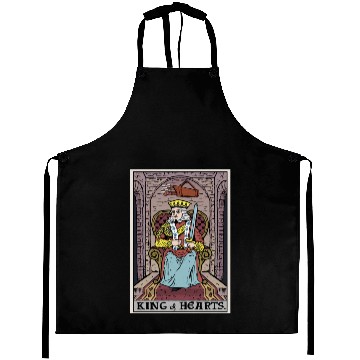 Discover King of Hearts Tarot Card Aprons