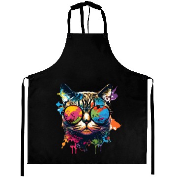 Discover Sunglass Cat Aprons