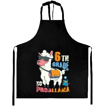 Discover 6th Grade No Probllama Back To School Llama Aprons