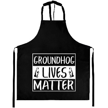 Discover Groundhog Lives Matter Funny Woodchuck Aprons