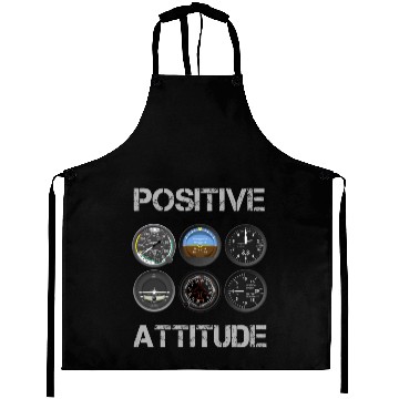 Discover Positive Attitude Pilot Aprons