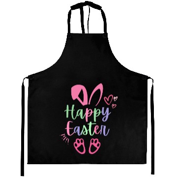 Discover Happy Easter Cute Bunny Rabbit Face Funny Easter W Aprons