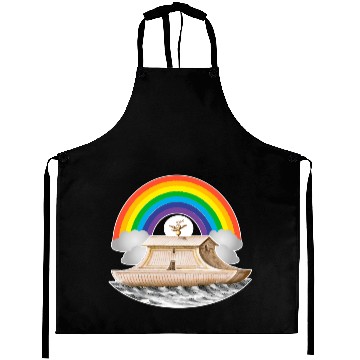 Discover Rainbow Flood Noah's Ark Aprons