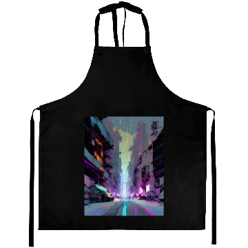 Discover Modern Gothic AI PRINT Aprons