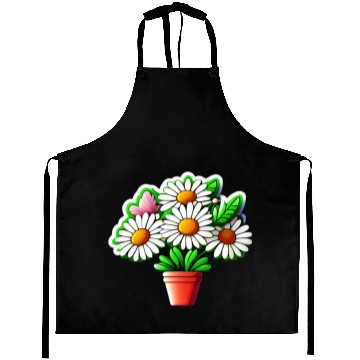 Discover Daisy Flower Sticker Aprons