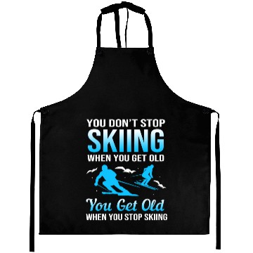 Discover Funny Skiing Ski Lover Skier Ski Instructor Aprons