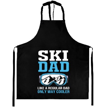 Discover Fathers Day Skiing Ski Dad Skier Goggle For Men Aprons