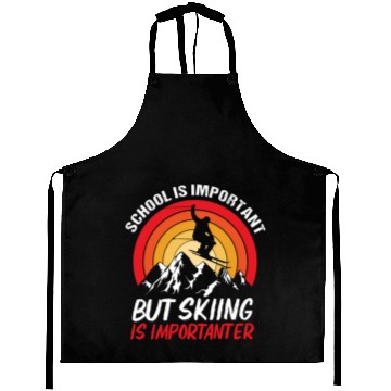 Discover School Is Important But Skiing Mountain Alps Skier Aprons