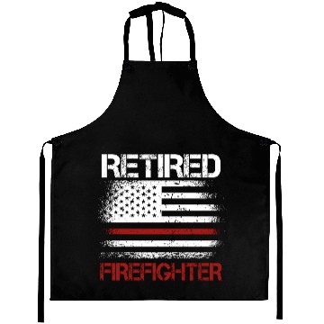 Discover Retired Firefighter Us Flag Aprons