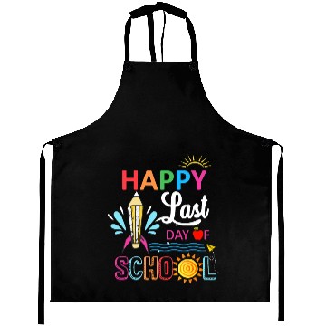 Discover Happy Last Day Of School Teacher Boys Girls Kids Aprons