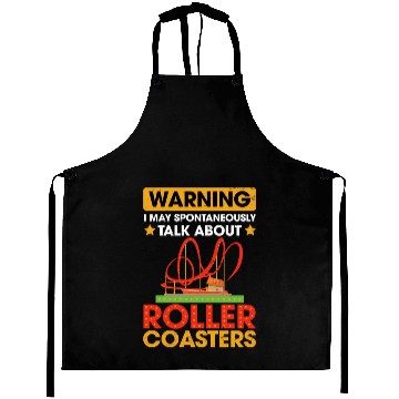 Discover Vintage Roller Coaster Roller Coaster Lover Aprons